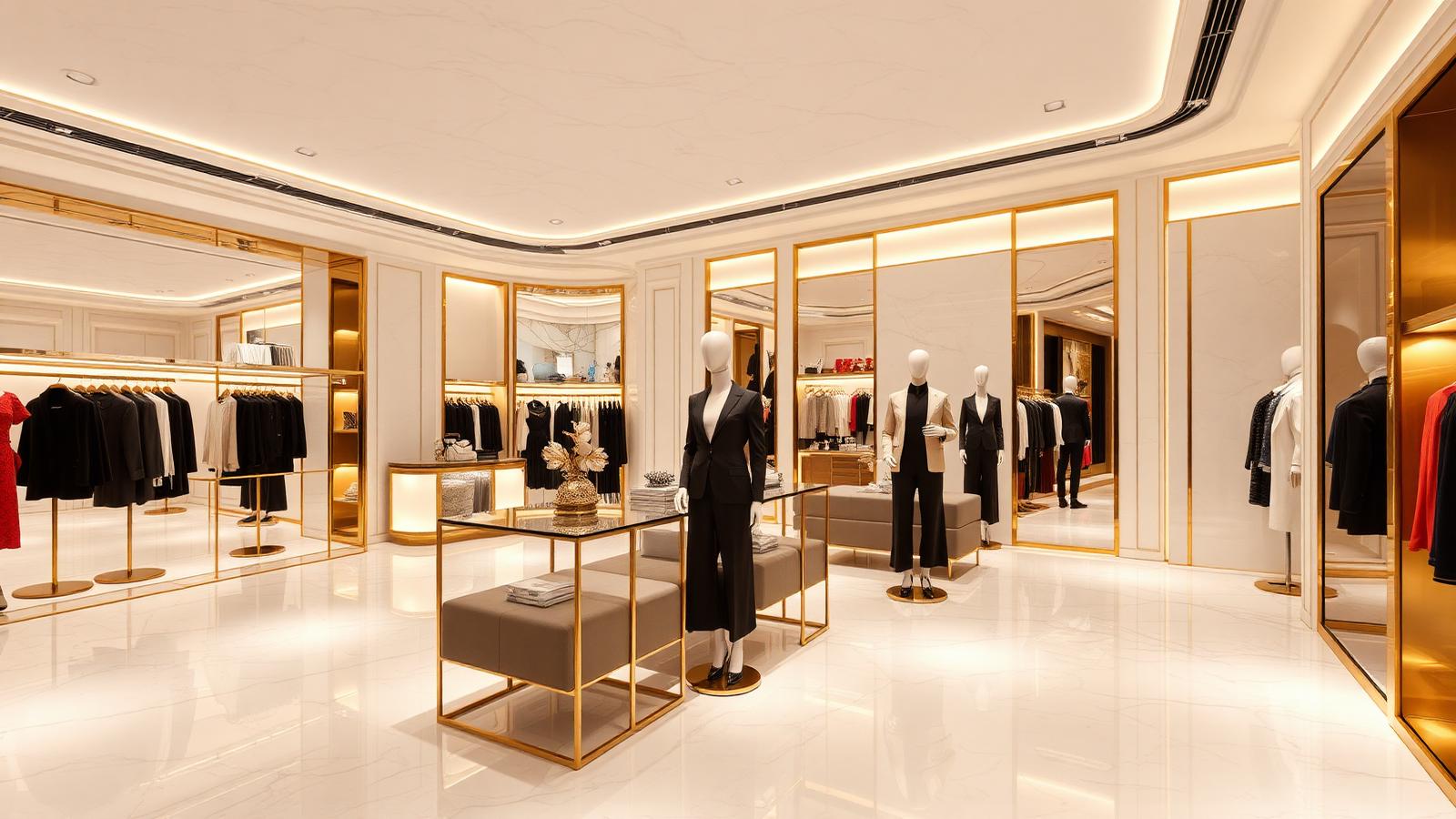 Interior da boutique NOVA ÉLITE